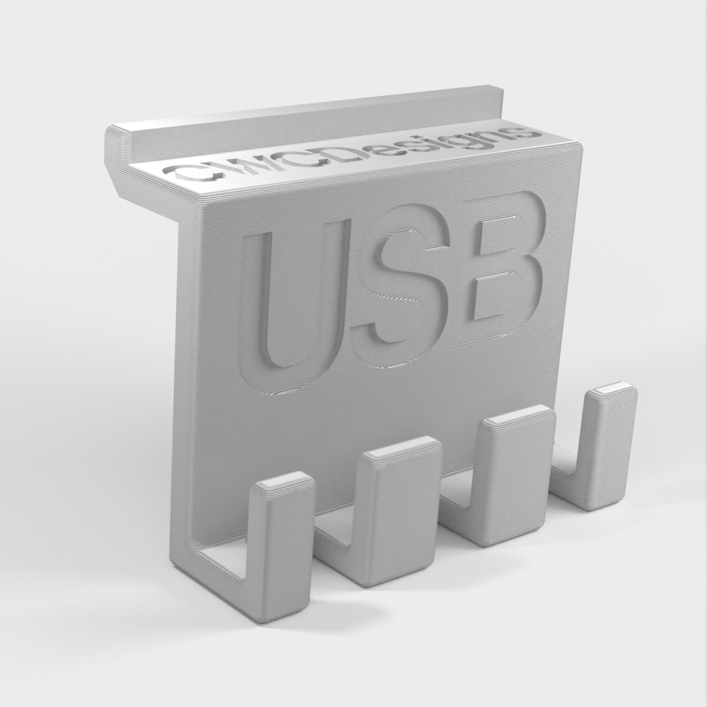 Fehlender USB-Halter für Organisation und Kabelmanagement