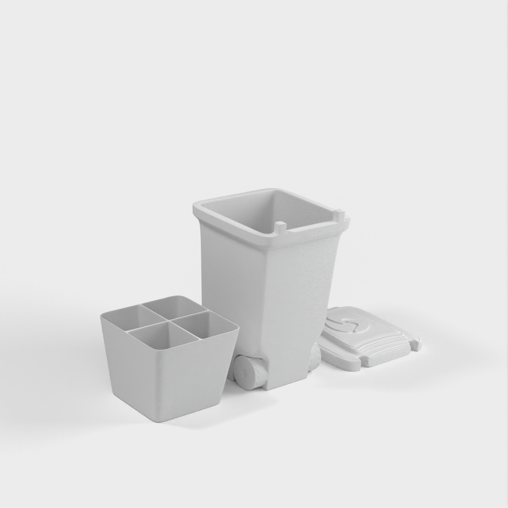 Mini-Mülleimer zum Organisieren kleiner Dinge