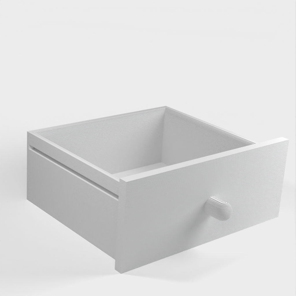 Badezimmerbox für Wattestäbchen und Pads mit Schublade