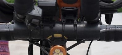 Aerobar-Zubehörgriffadapter für Fahrradlicht und Garmin-Halterung