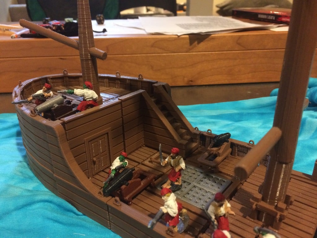 28 mm Miniatur-Bootsfliesen TEIL 2: Erhöhte Decks