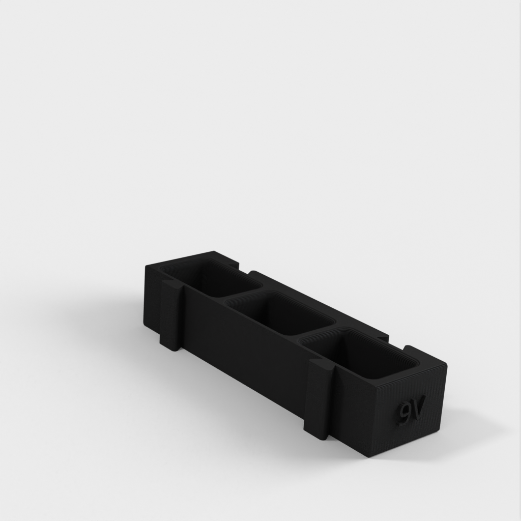 Modularer Batteriehalter für AA-, AAA-, Münz- und 9-V-Batterien