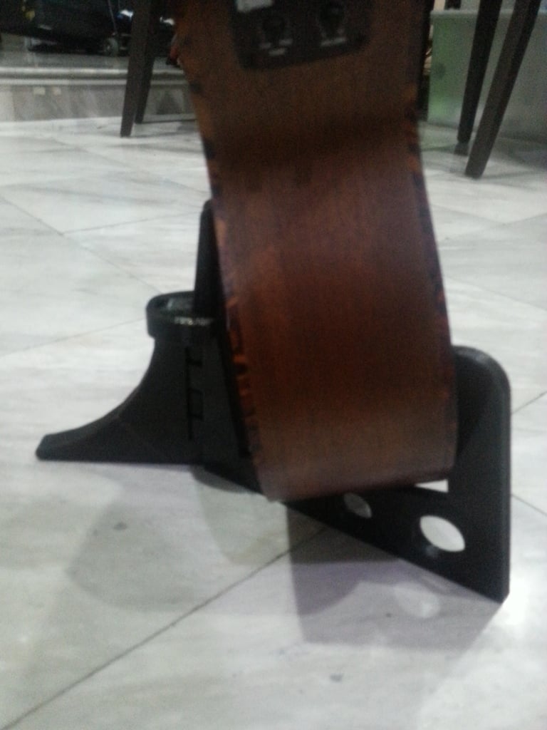 Foldbart Ukulele Stativ med Ryglås til Tenor Ukulele
