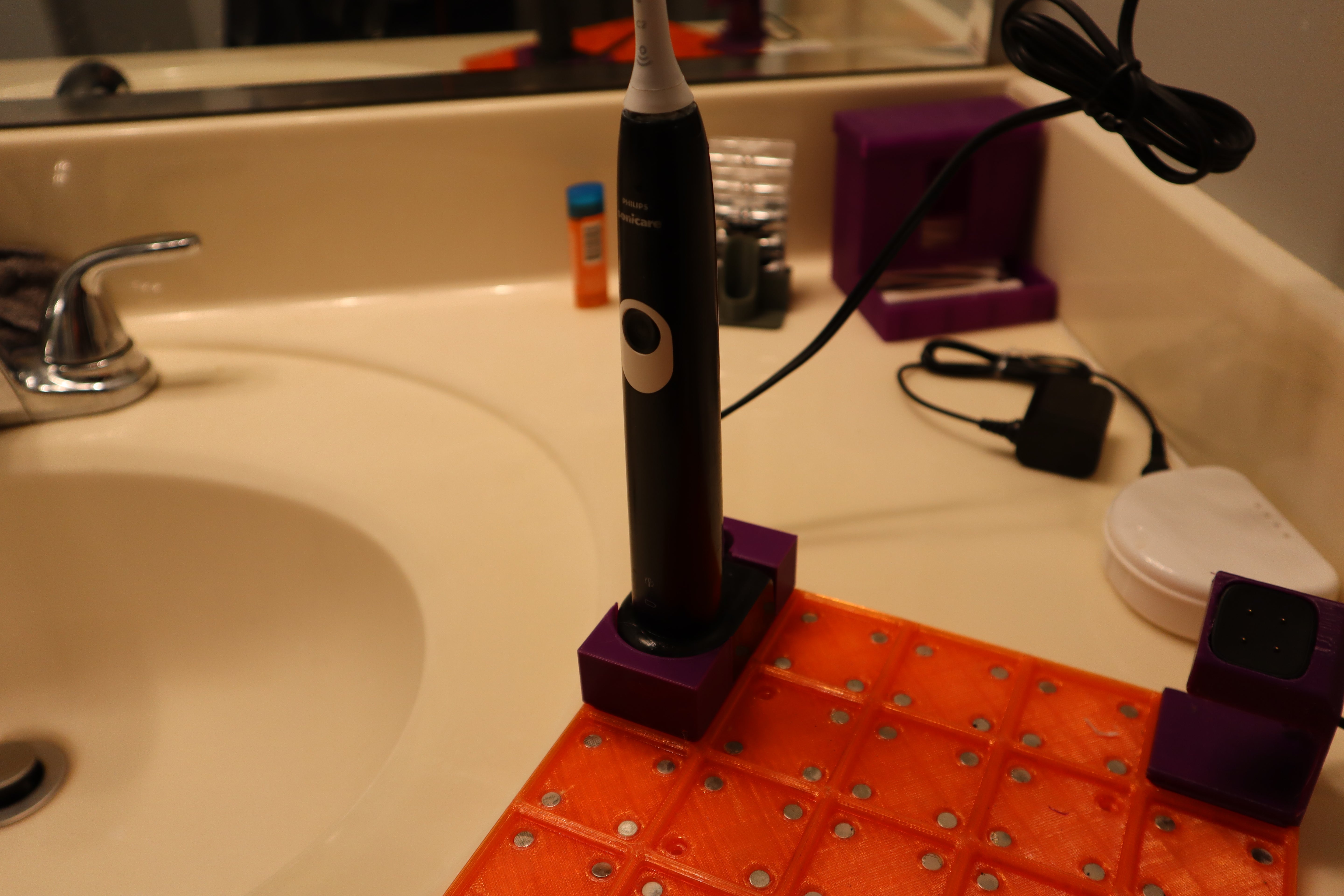 Gridfinity Sonicare Zahnbürstenladegerät