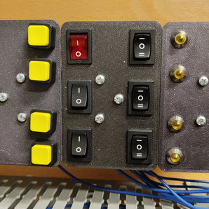 DIN-Schienenhalterung für Tasten und LED-Anzeigen