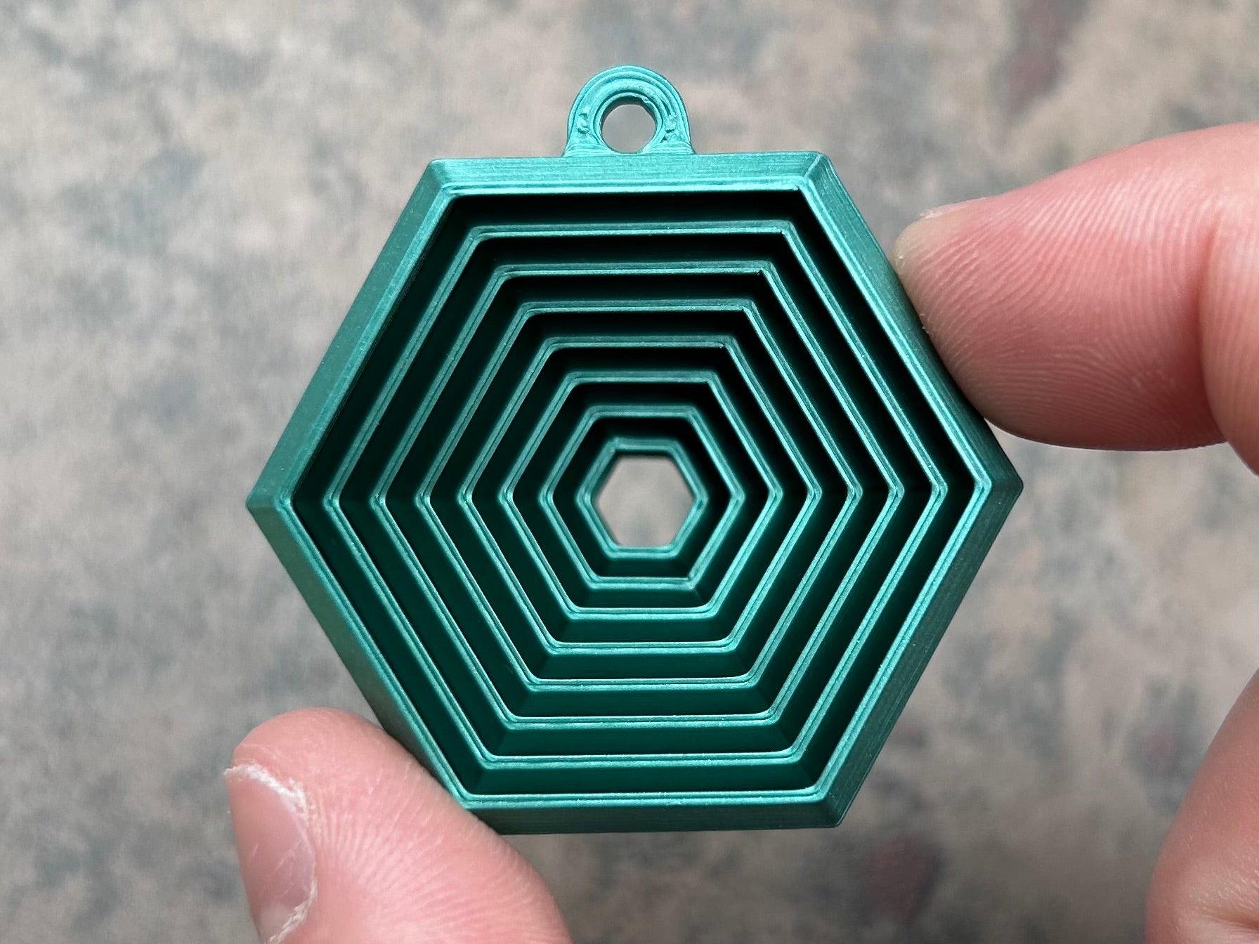 Hexagon Fidget Nøglering