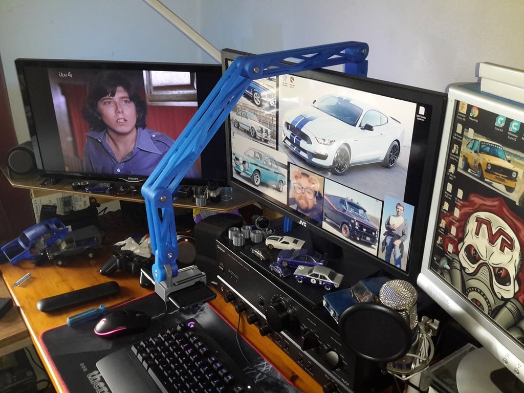 VESA-montierter Telefonhalter für PC-Monitor