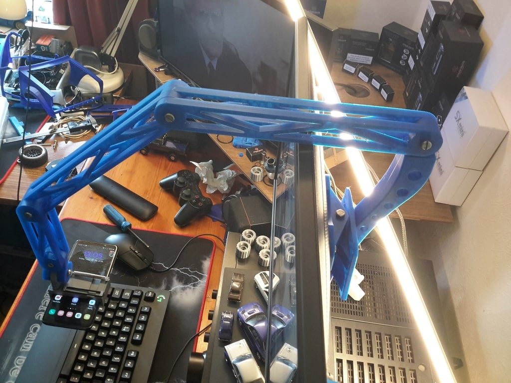 VESA-montierter Telefonhalter für PC-Monitor