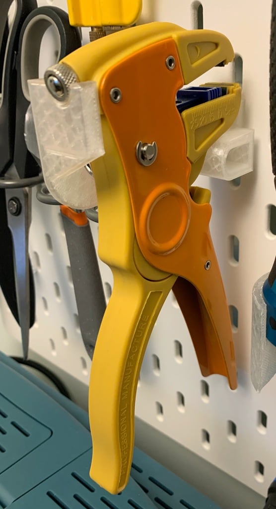 Abisolierzangenhalter für Ikea Skadis Stecktafel