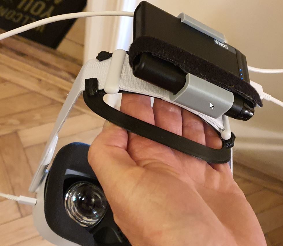 Batteriehalter für Oculus Quest 2 (Originalband und GomRVR Halo-Band)