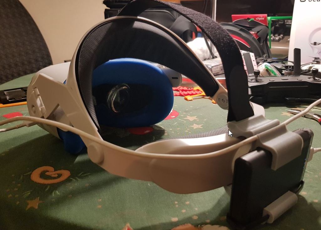Batteriehalter für Oculus Quest 2 (Originalband und GomRVR Halo-Band)