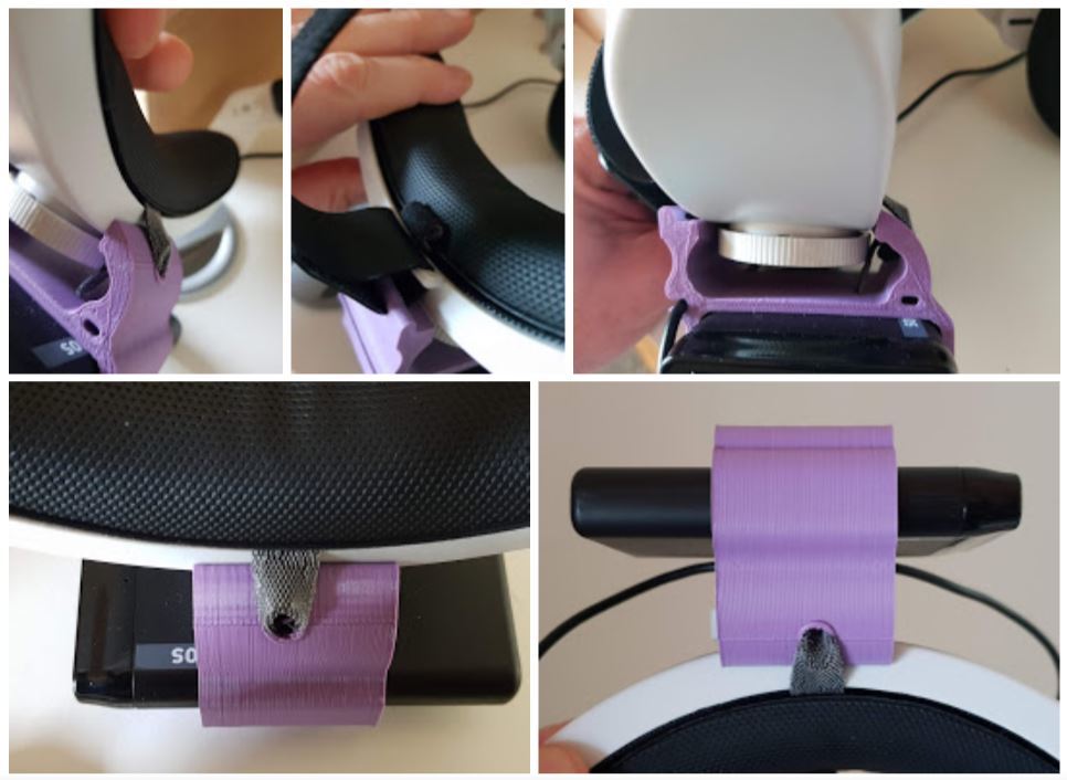 Batteriehalter für Oculus Quest 2 (Originalband und GomRVR Halo-Band)