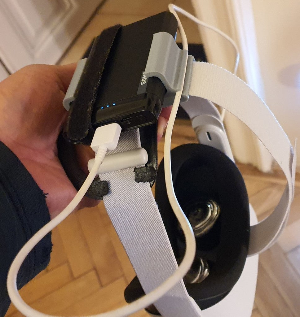 Batteriehalter für Oculus Quest 2 (Originalband und GomRVR Halo-Band)