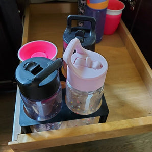 Cleverer Trinkflaschenhalter für Kinderflaschen – Optimaler Organizer für Schubladen und Schränke