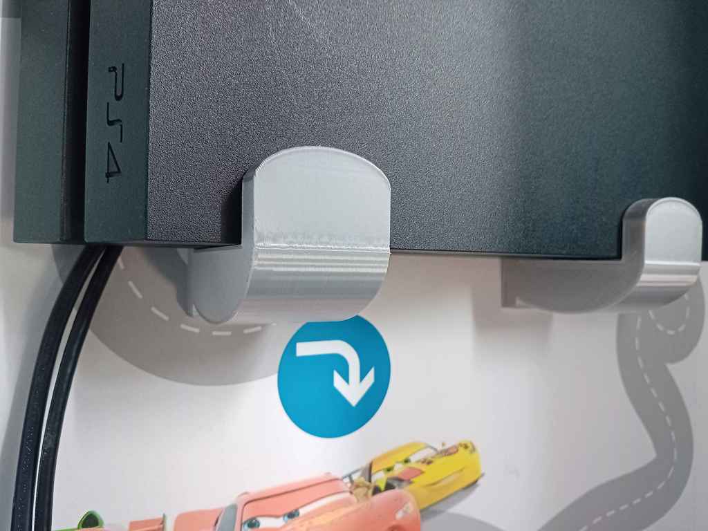 PS4-Konsolen-Wandhalterung – 5 mm und 6 mm Löcher