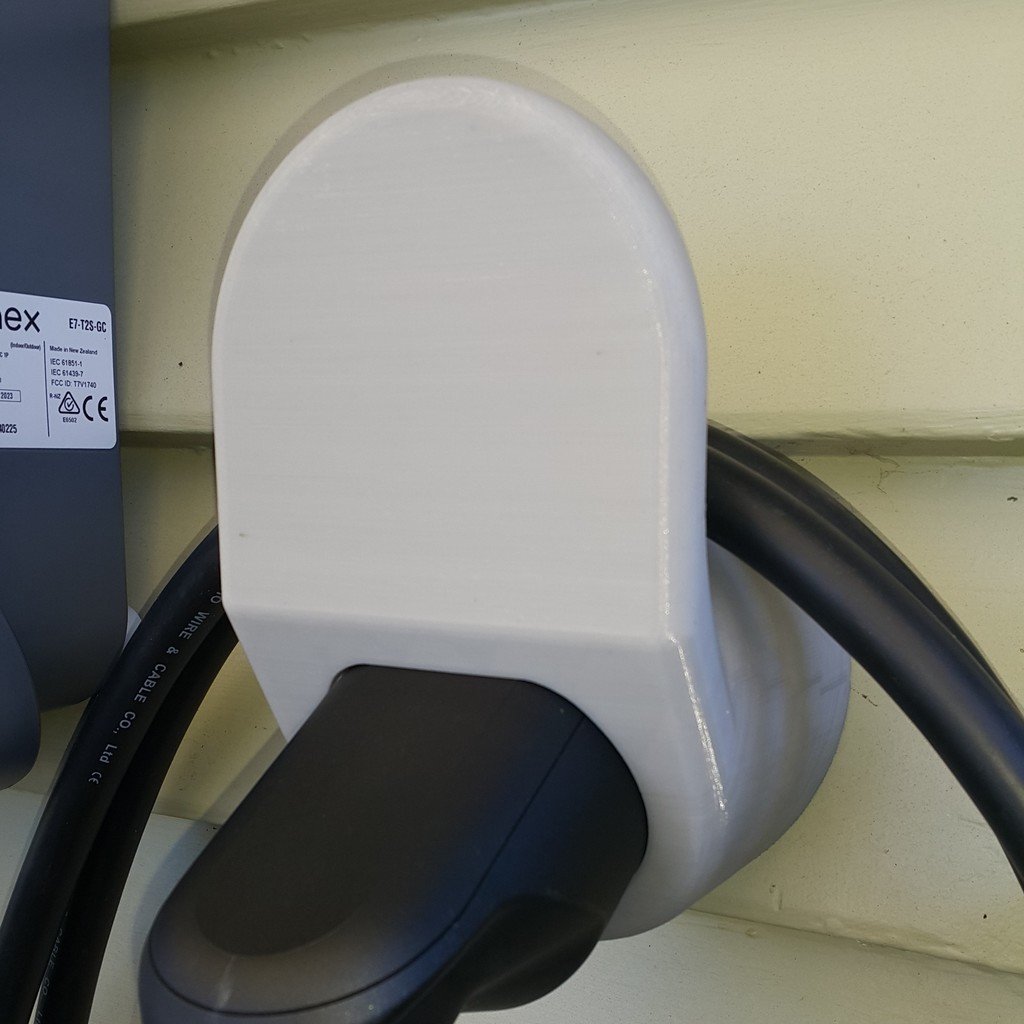 Ladestecker und Kabelaufhänger für Elektrofahrzeuge vom Typ 2