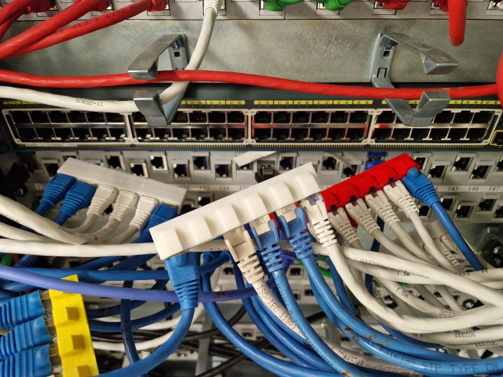 RJ45-Ethernet-Kabel-Organizer für den Geräteaustausch