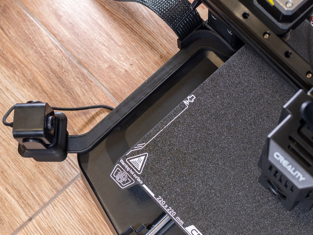 Linke Nebula-Kamerahalterung mit integrierter Kabelklemme für Ender 3 V3 KE