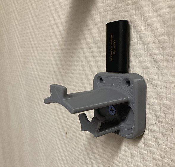 Kopfhörerhalter mit Kabelhalter und USB-Dongle-Platz