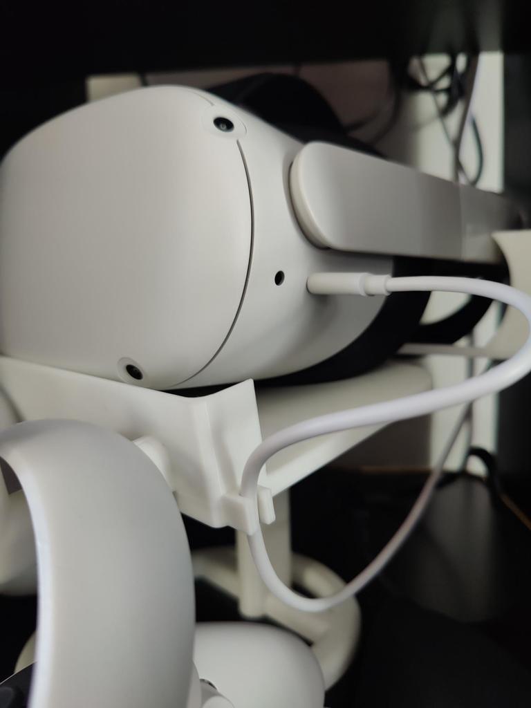 Oculus Quest 2-Ständer mit Elite-Gurt und Kabelhalter