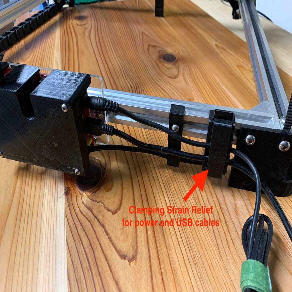 Brock 2020 Klemmsaitenschutz für 30x40 Lasergravierer CNC