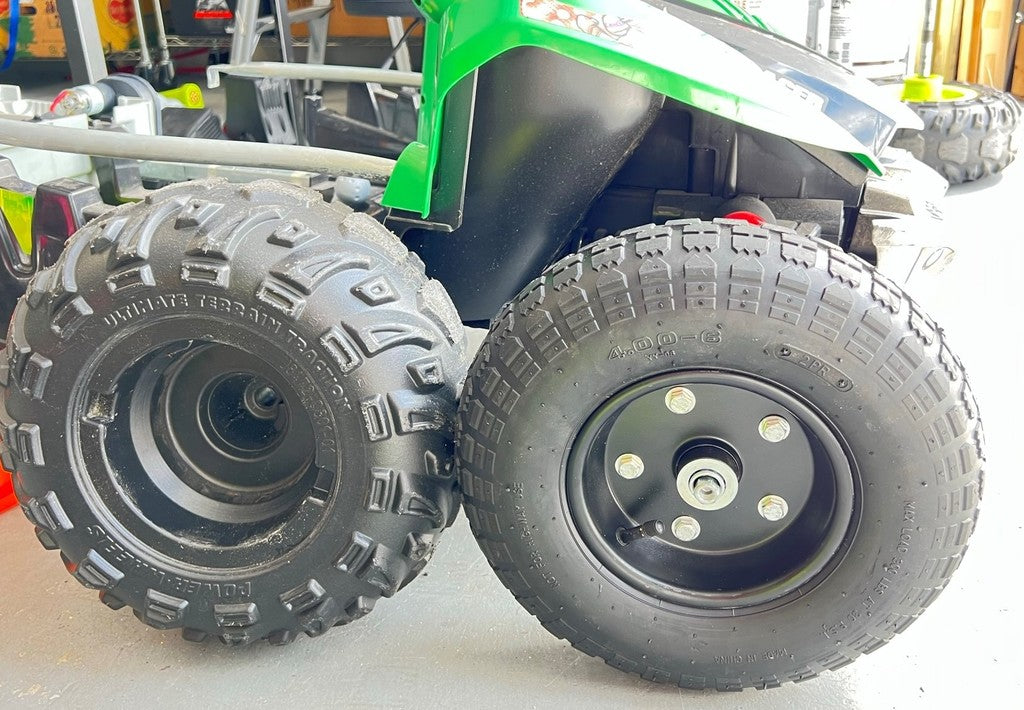 Powerwheels Dune Racer Forhjulsadapter til Harbor Freight 10" og 13" Hjul