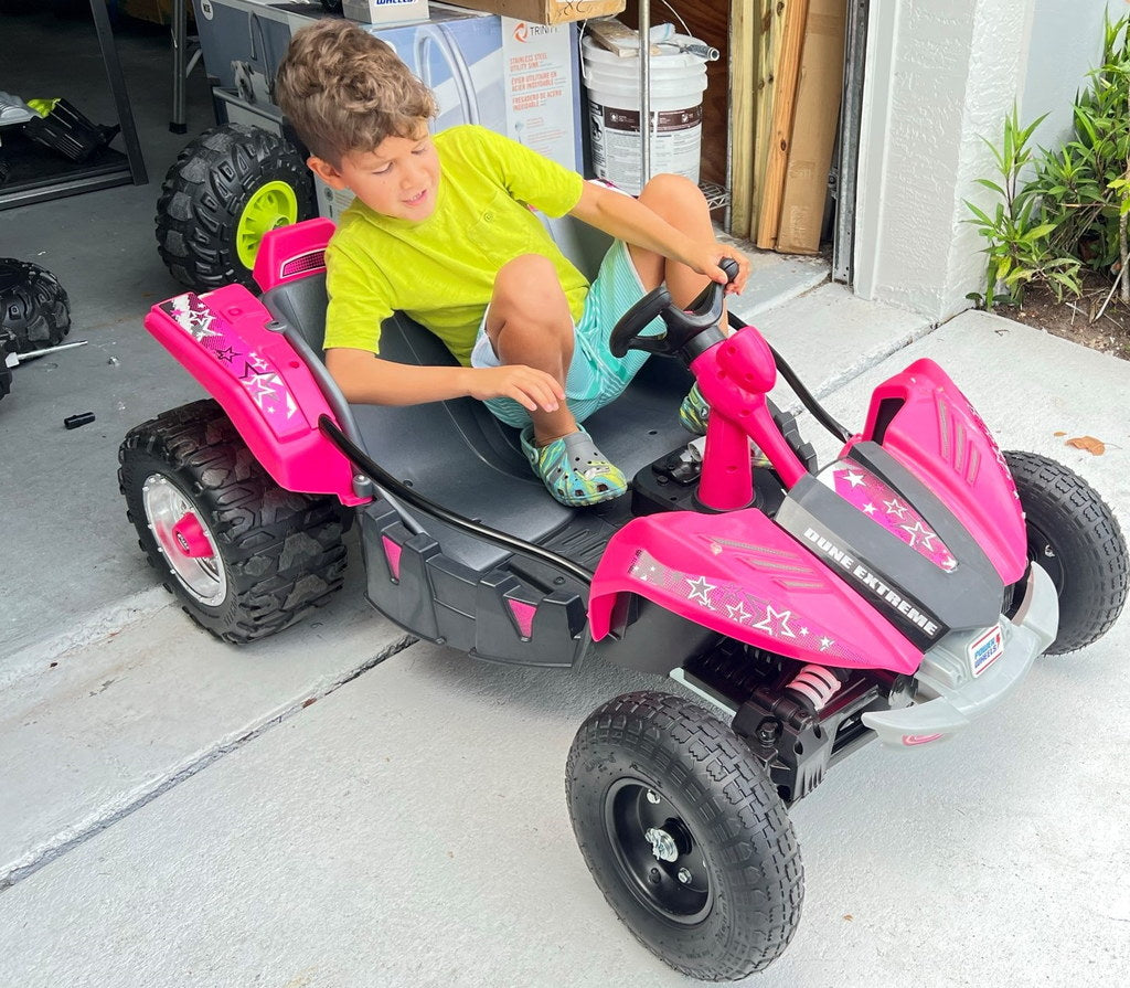 Powerwheels Dune Racer Forhjulsadapter til Harbor Freight 10" og 13" Hjul