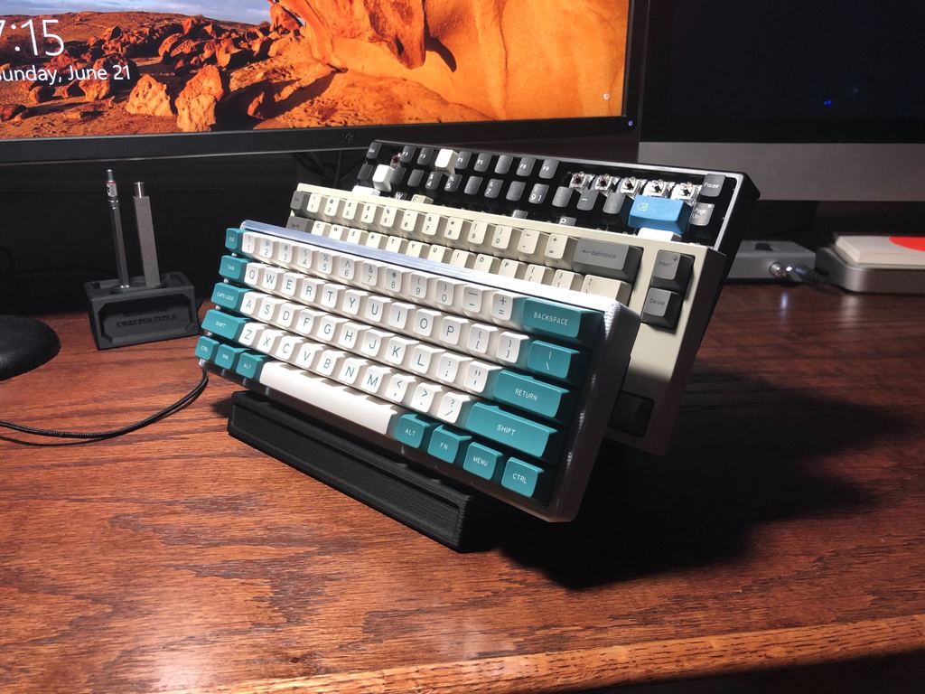 3-Lags Displaystander til Mekaniske Keyboards