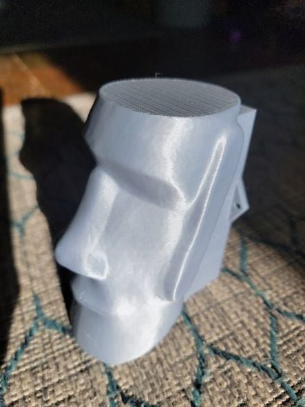 Kopfhörerhalter mit Moai-Osterinsel-Kopf, Wandmontage, mit Schraubenlöchern