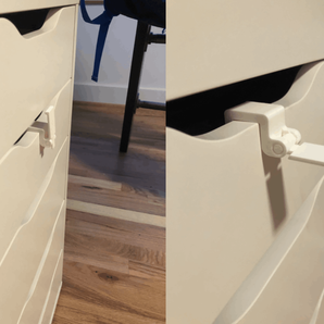 Faltbarer Kopfhörerhalter für die Ikea Alex Schublade