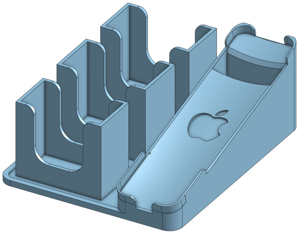 Fernbedienungshalter mit Apple TV-Ständer (4. und 5. Generation)