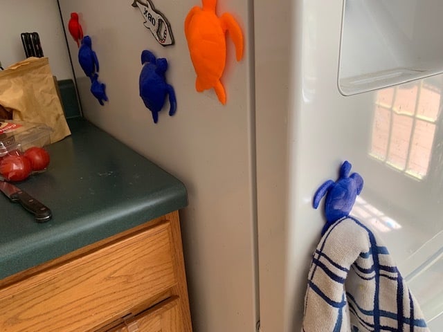 Magnetischer Handtuchhalter im Meeresschildkröten-Design