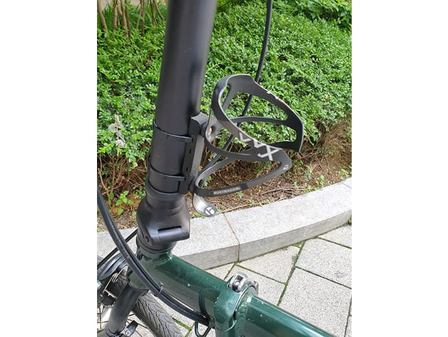 Feste Halterung für Fahrradflaschenhalter mit Kabelbindern