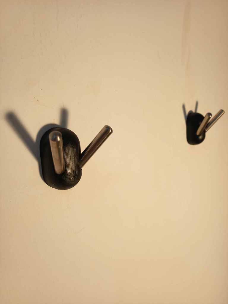 Robuste Wandgarderobe mit 8mm Stange