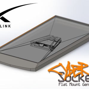 Starlink Standard Gen 4 CyberSocket mit flacher Montage