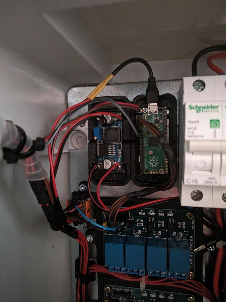 Raspberry Pi Pico DIN-Schienenmontageadapter