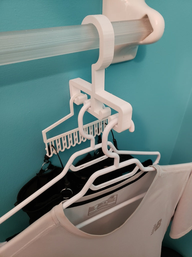 Smarter Trockenhaken für Kleiderbügel am Handtuchhalter
