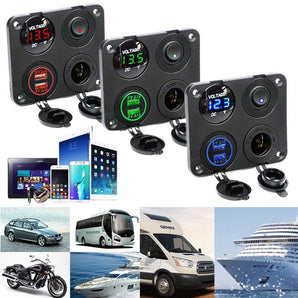 Gehäuse für 12V USB-Ladegerät und Steckdosenleiste