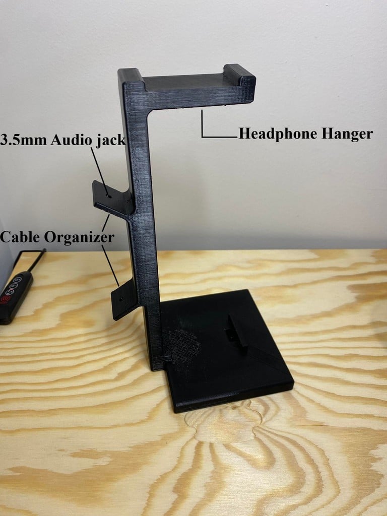 Headset-Ständerhalter mit Kabel-Organizer und Handyhalter