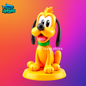 Pluto Chibi 3D-Figur – Süßes Disney-Sammlerstück
