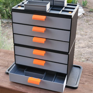 Modulares Gridfinity-Schubladensystem für praktische Aufbewahrung