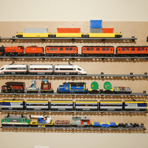 Wandhalterung für LEGO Eisenbahnschienen (7 Stk.)