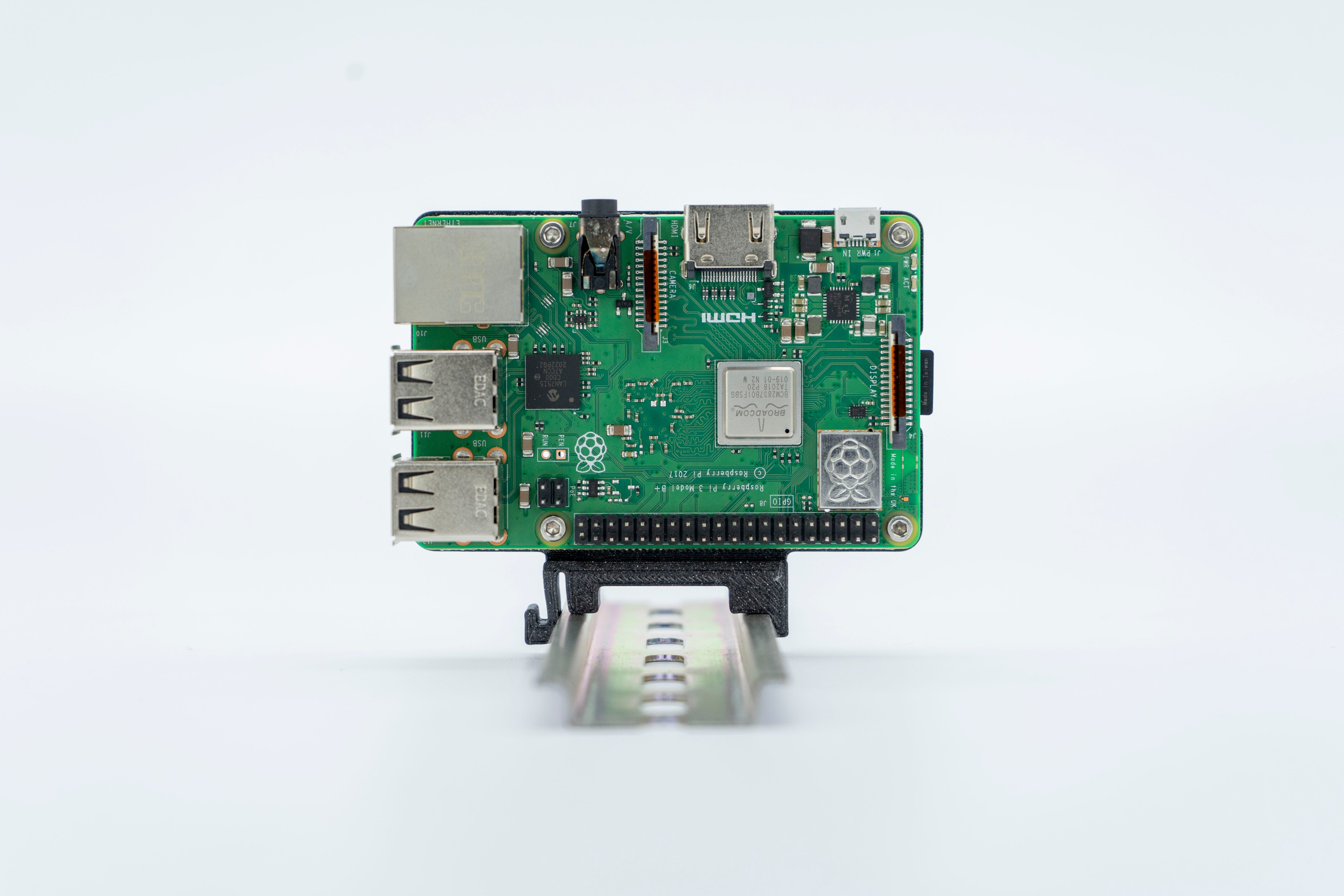 Raspberry Pi DIN-Schienen-Sechskanthalterung