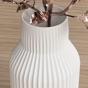 Gerippte Vase