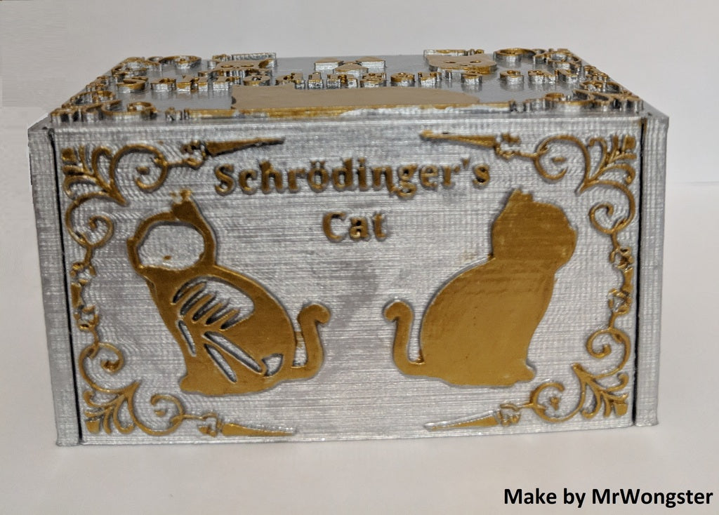 Schrödingers Katze 3D-Druck, physikalische Demonstration der Theorie der Quantenmechanik