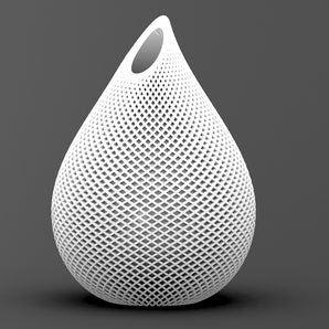 Vase mit doppeltem Spiralmuster
