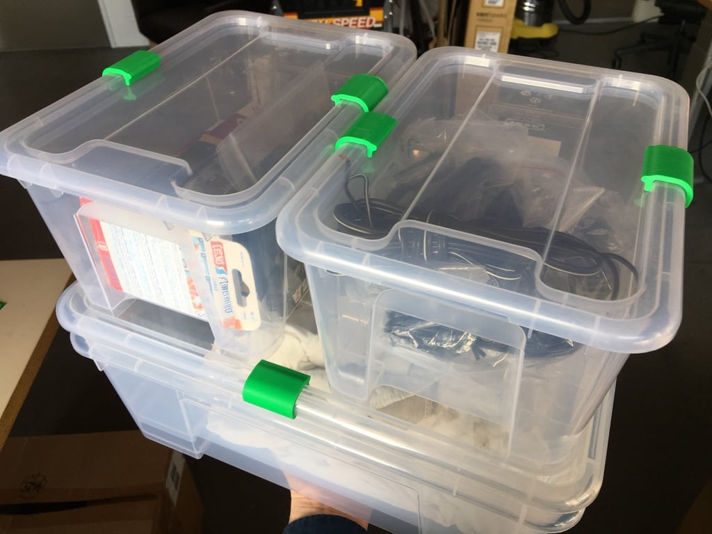 IKEA Samla Box Lock Clip – 4 Stück auspacken. (5.11.22.45,65 Liter)