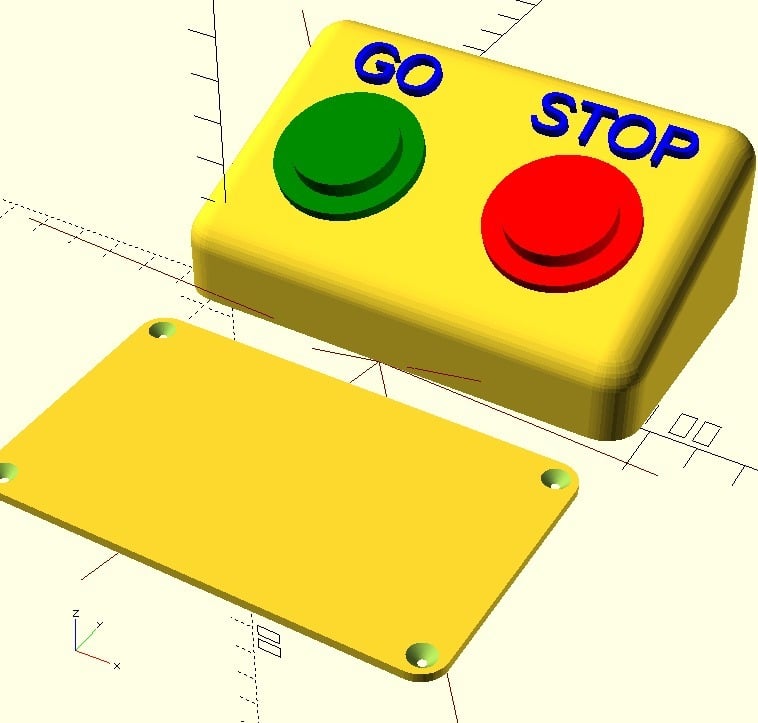 OpenSCAD-Button-Wrapper für Interface-Kleidung