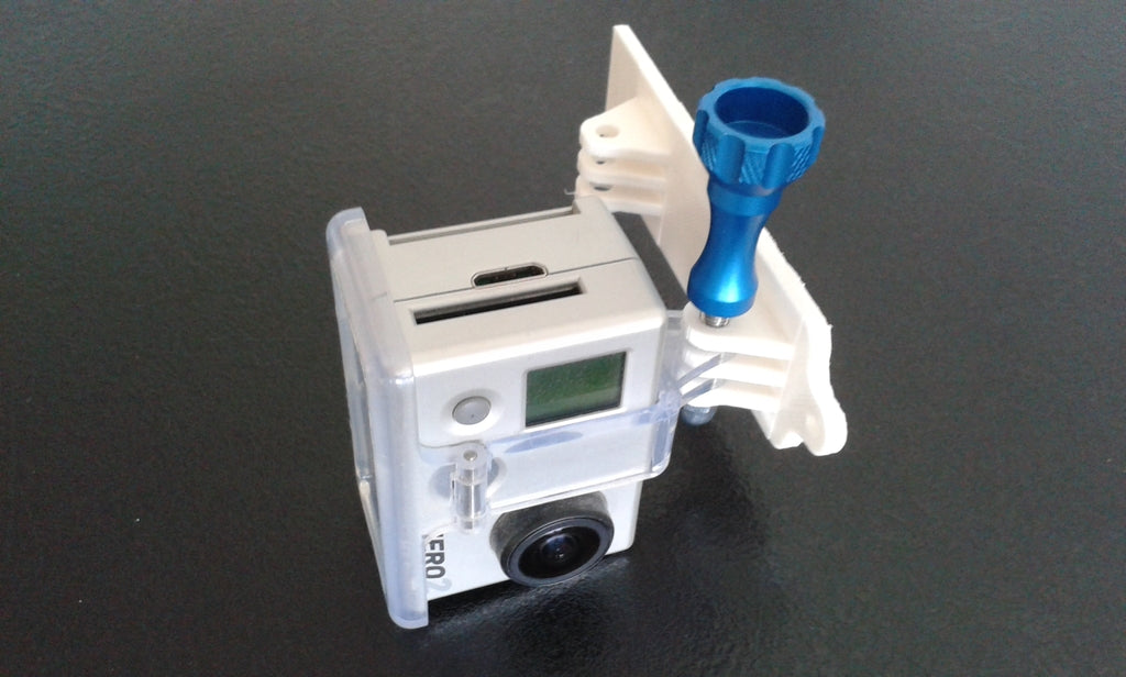 Doppelter GoPro-Kamerahalter für DJI Phantom 1 – Vorder- und Rückansicht