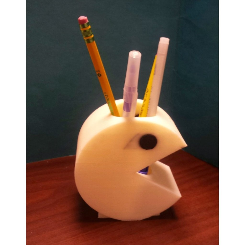 Pacman Zahnbürsten- oder Stifthalter in 2 Farben